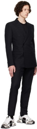 Dolce & Gabbana Black Linen Suit