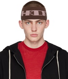 Rick Owens DRKSHDW Brown 'HRDR' Headband