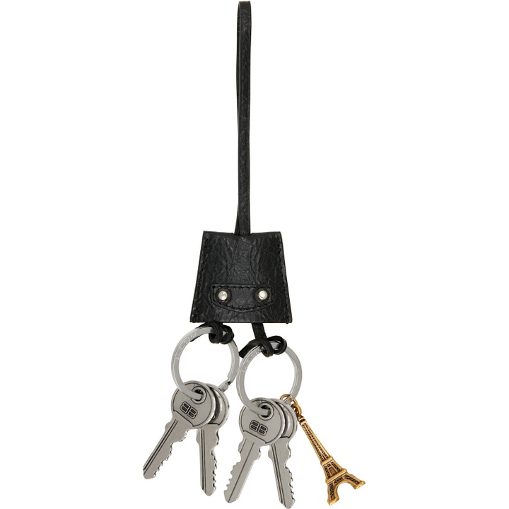 Photo: Balenciaga Black 'Le City Charm Eiffel' Keychain