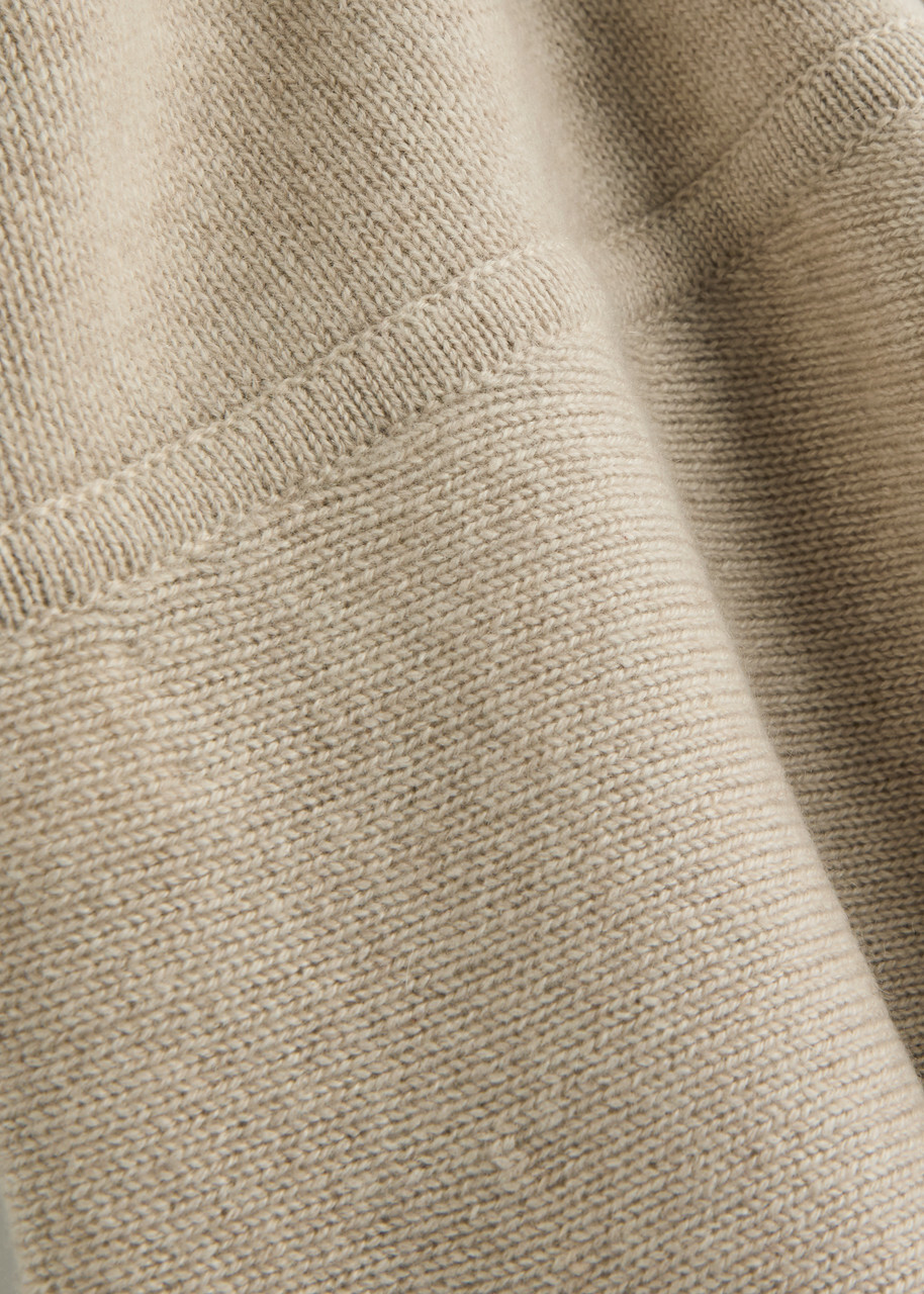 Lisa Yang Rina Hooded Cashmere Scarf - Sand - One Size