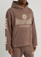 Honor The Gift Studio Hooded Cotton Sweatshirt Brown