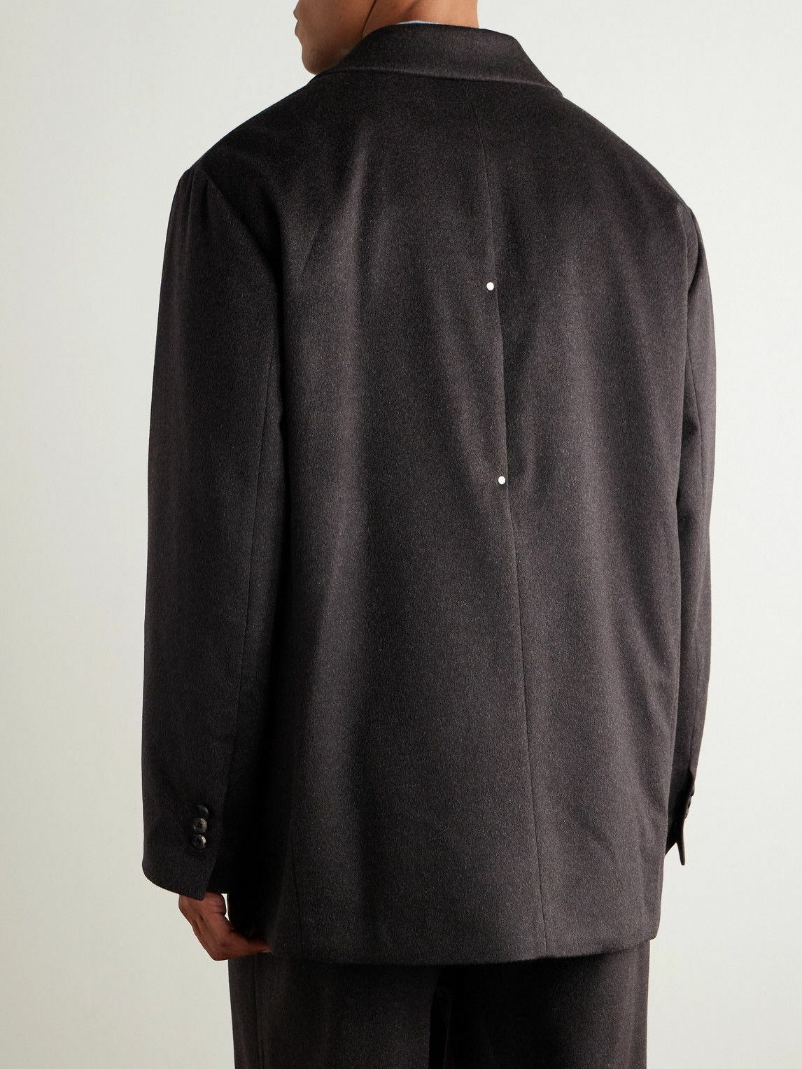 ssstein - Double-Breasted Cashmere Blazer - Brown