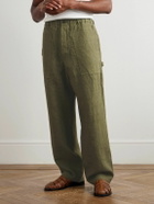Federico Curradi - Wide-Leg Linen Trousers - Green