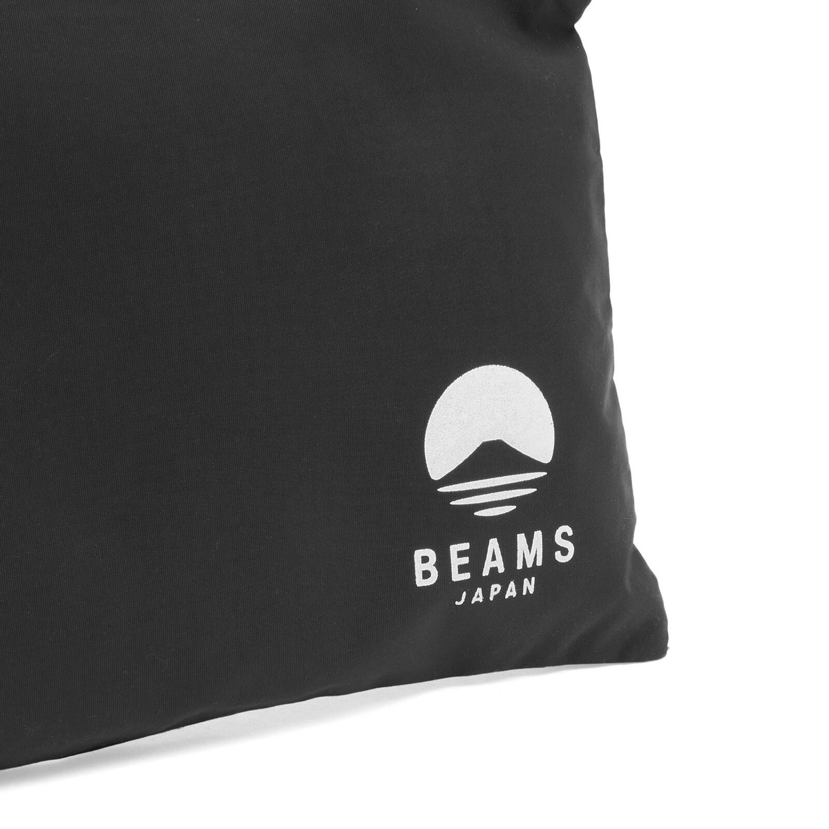 BEAMS JAPAN Logo A5 Flat Pouch in Black 