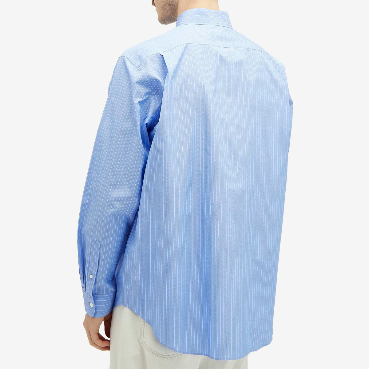 Auralee Men's Relaxed Shirt in Sax Blue Auralee