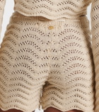 Bananhot Kim crochet cotton-blend shorts