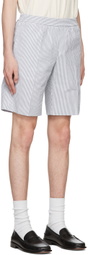 Harmony Blue Cotton Shorts