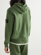 Stone Island - Logo-Appliquéd Cotton-Jersey Hoodie - Green