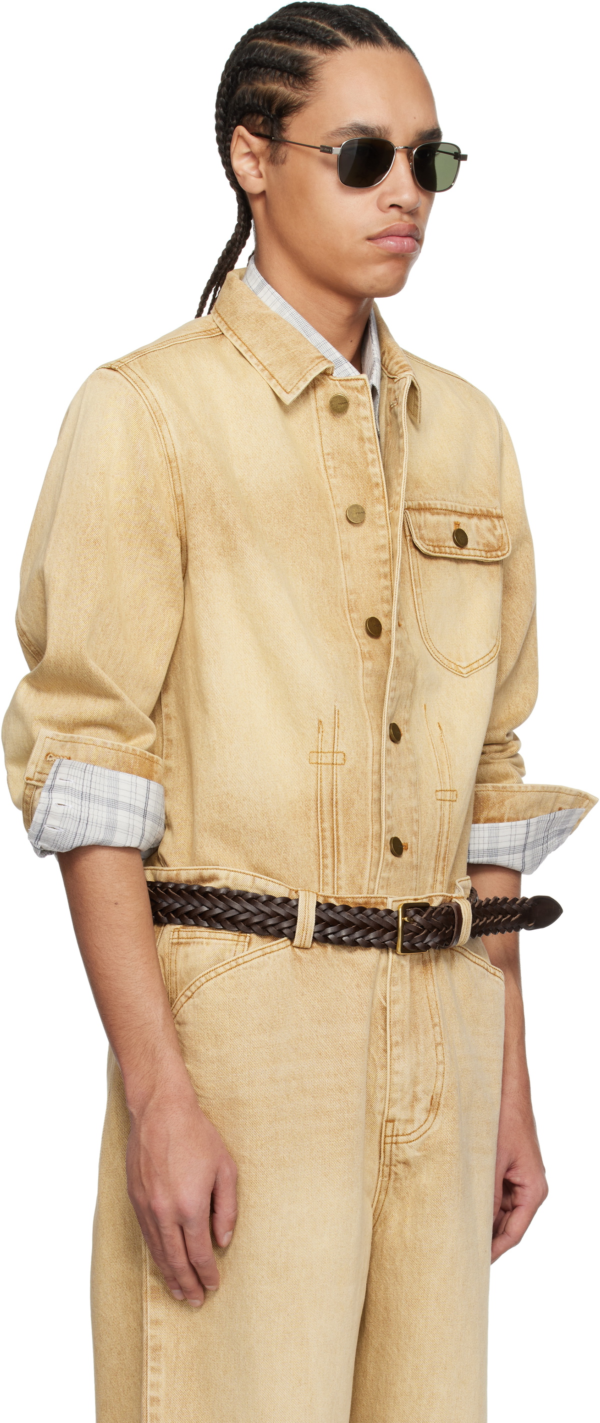 Carter Young Beige David Denim Jacket