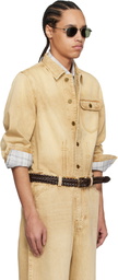 Carter Young Beige David Denim Jacket