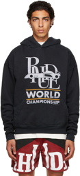 Rhude Black World Champion Hoodie