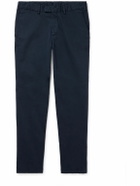 Thom Sweeney - Straight-Leg Cotton-Blend Twill Trousers - Blue