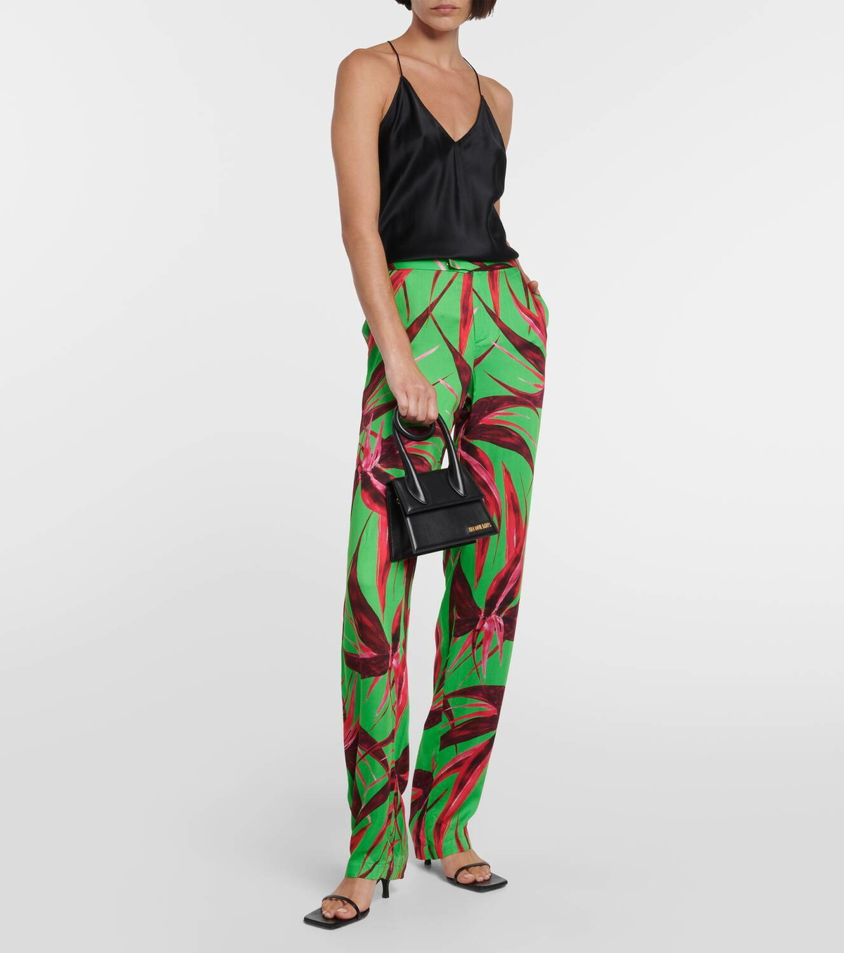 Louisa Ballou Floral straight pants