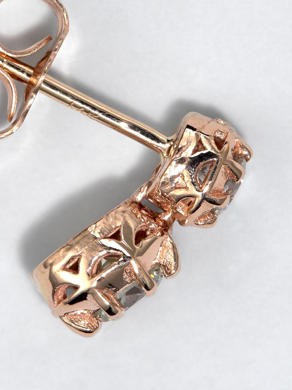 Jacquie Aiche 14K Rose Gold Sophia Diamond Earring