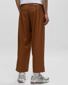 Awake Lightweight Wool Elasticated Woven Pant Brown - Mens - Casual Pants