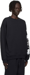 Y-3 Black Graphic Crew Sweatshirt