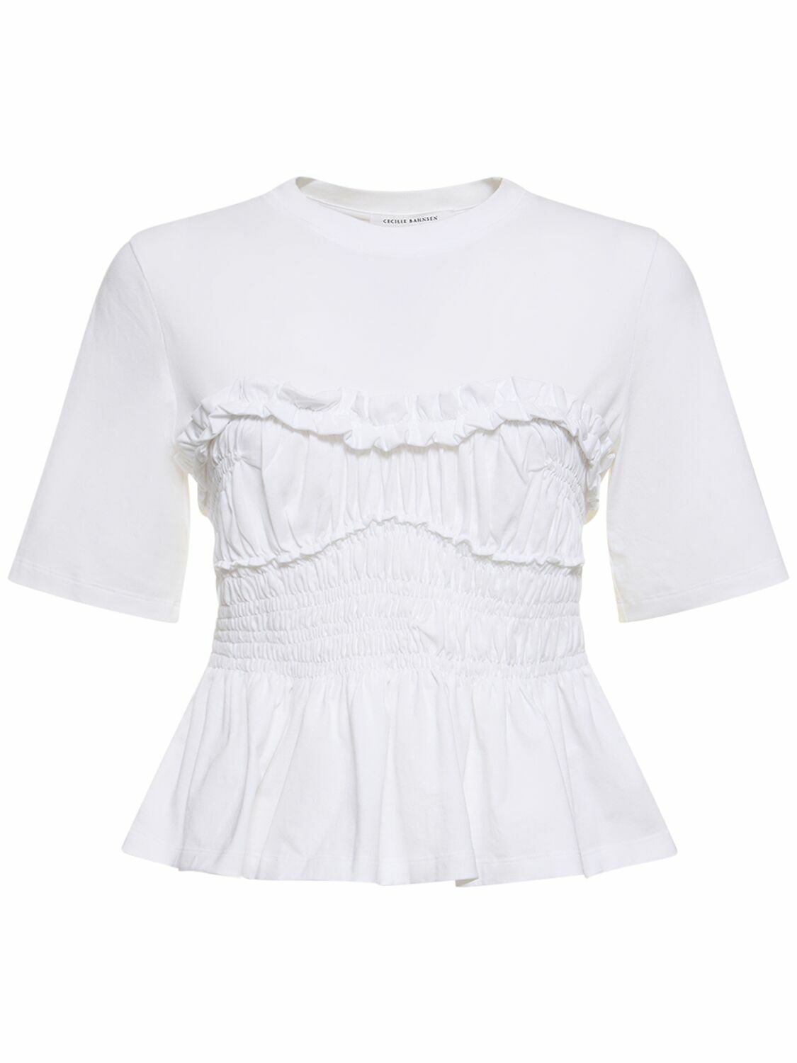 Cecilie Bahnsen Women's Vilde T-Shirt in White Cecilie Bahnsen