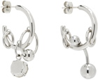 Justine Clenquet Silver Sally Earrings
