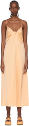 Rosetta Getty Orange Polyester Midi Dress