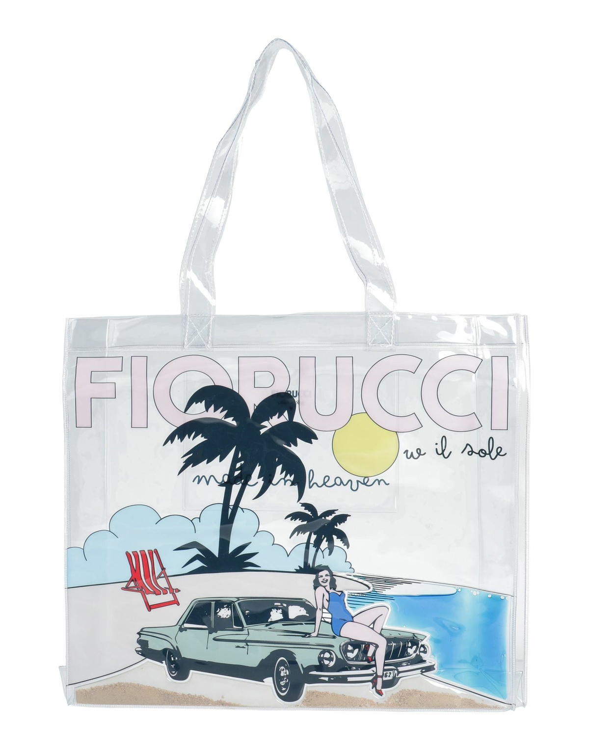 Fiorucci Womens Shoulder bag in Transparent