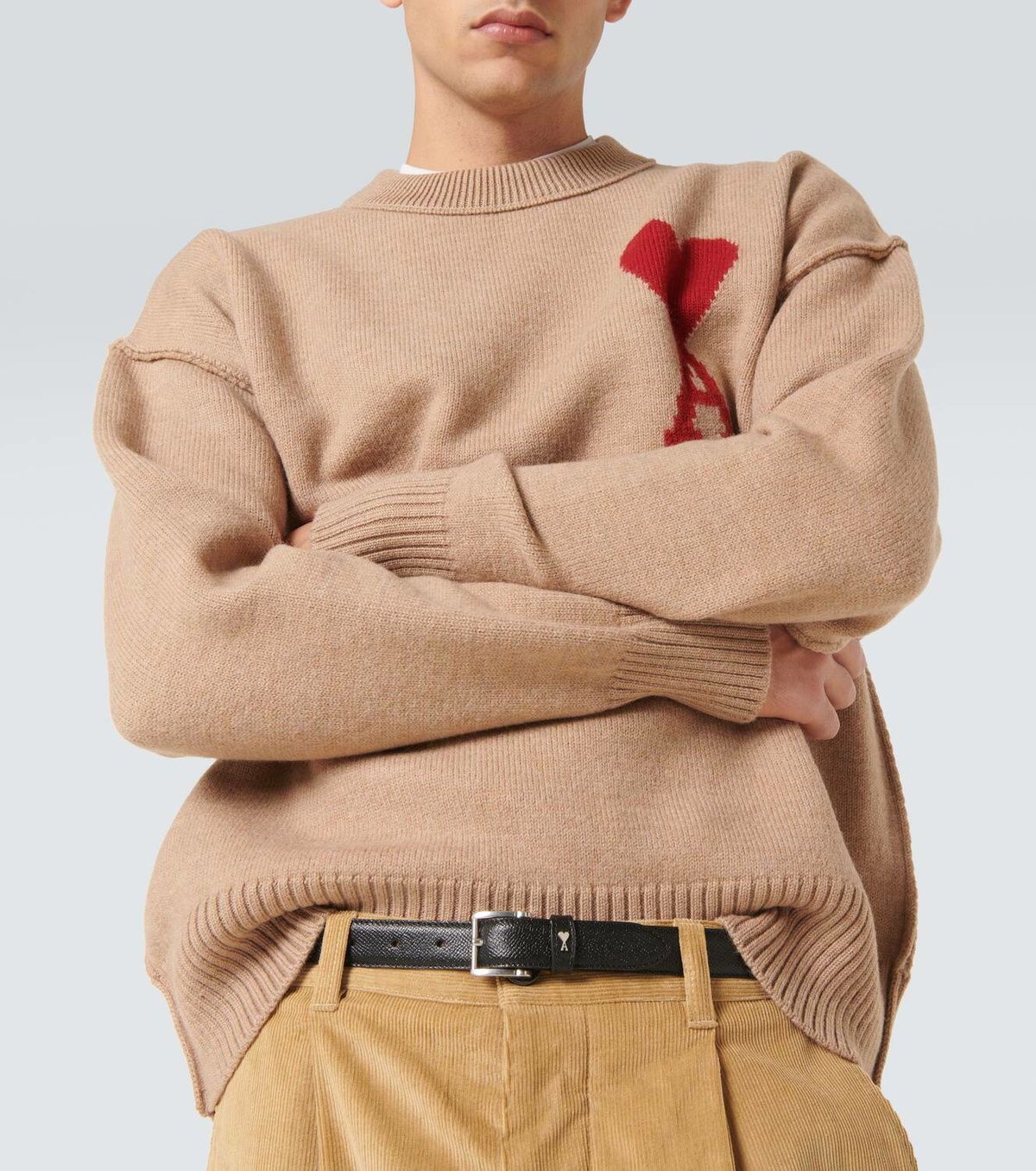 Ami Paris 25mm leather belt AMI