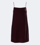Asceno Forio velvet minidress
