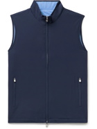 PETER MILLAR - Crown Reversible Stretch-Shell and Quilted Cotton-Blend Gilet - Blue - M