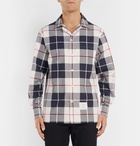 Thom Browne - Checked Cotton-Poplin Shirt - Men - Gray