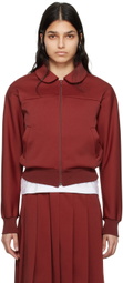 Comme des Garçons Girl Red Zip-Up Bomber Jacket