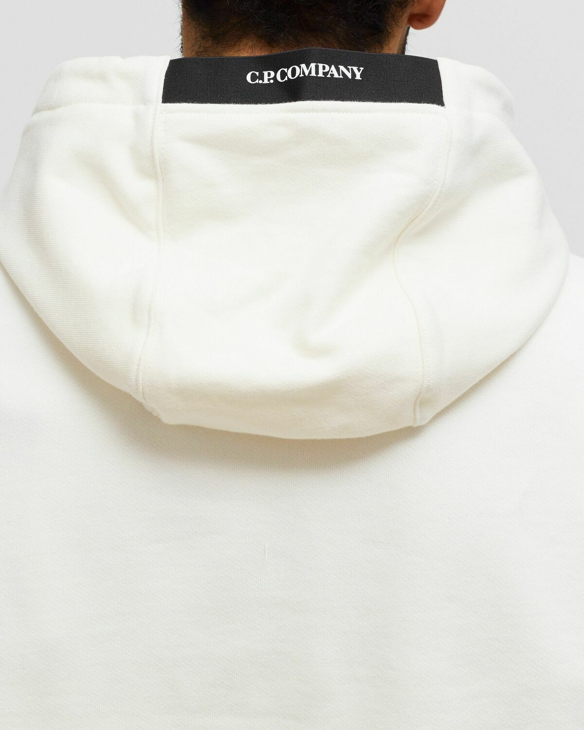 スウェット・トレーナー C.P. Company SWEAT HOODED (48550) C.P. Company Sweatshirts Sweat Hooded White Hoodies C.P. Company