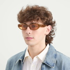Le Specs Le Bijou Sunglasses in Toffee/Mustard Mono 