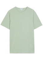 Sunspel Cotton T-shirt Light Green