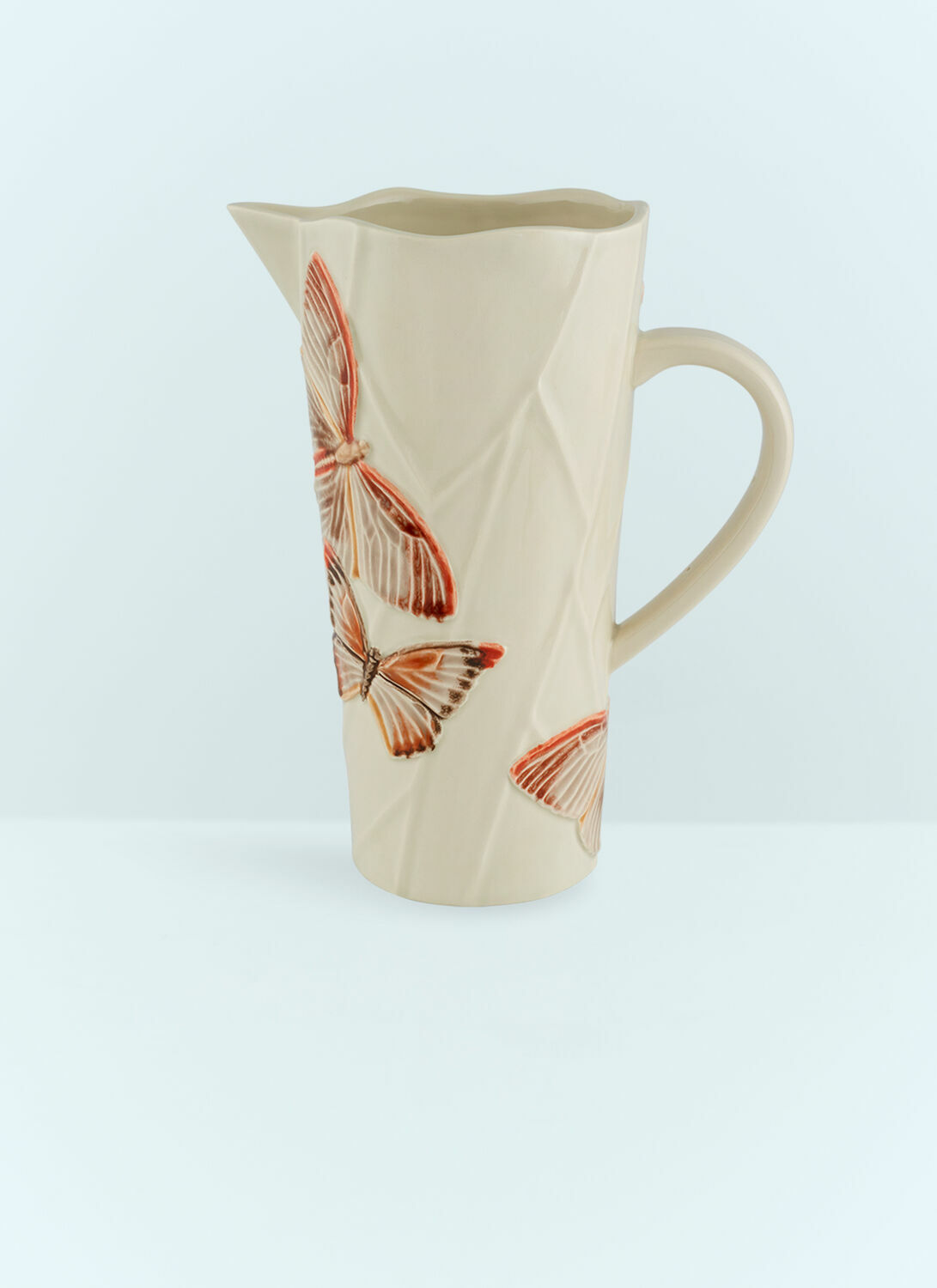 Bordallo Pinheiro Cloudy Butterflies Pitcher
