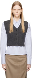 LOW CLASSIC Gray Button Up Vest