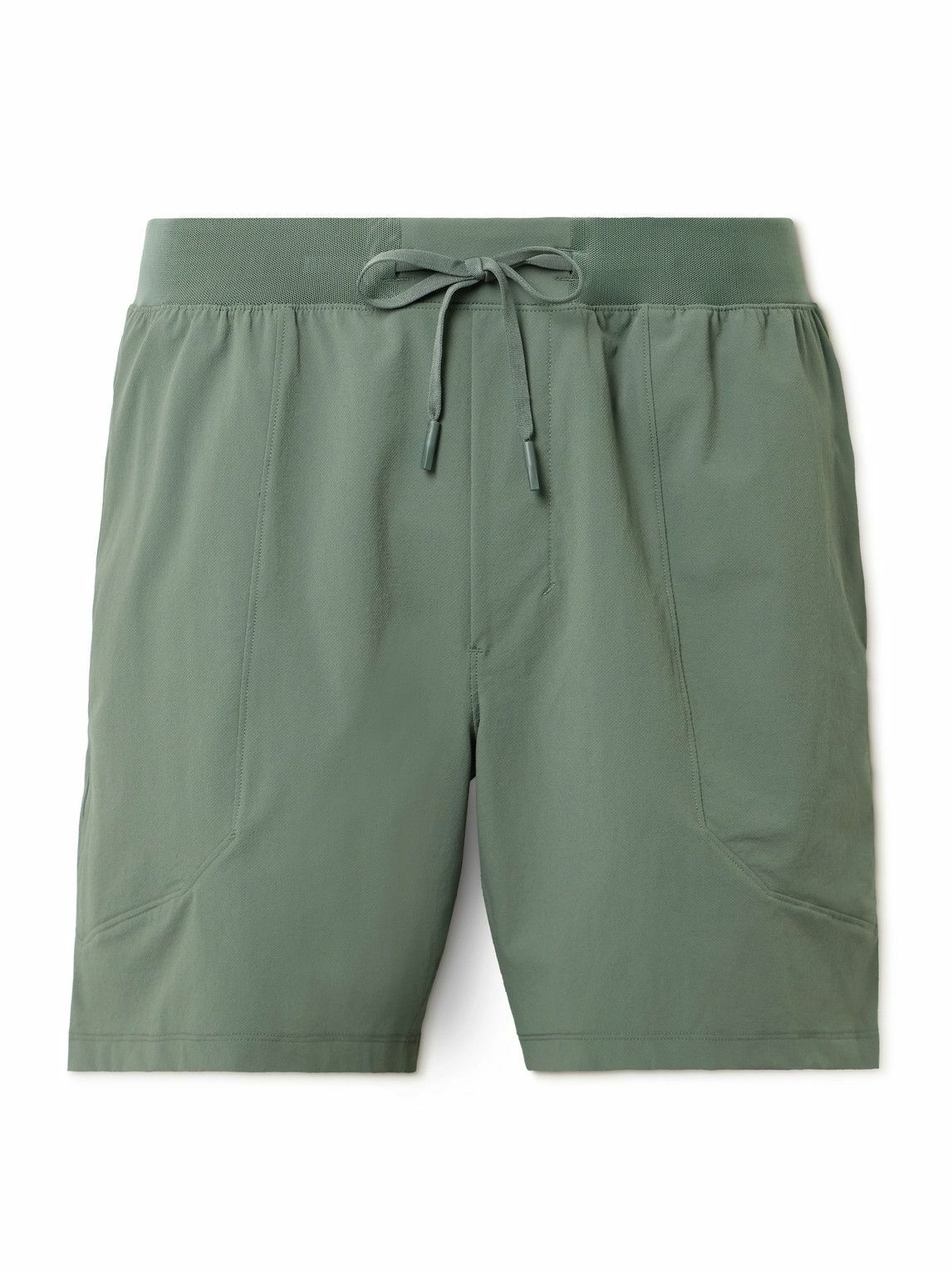 Lululemon - License to Train Linerless 7" Straight-Leg Stretch Recycled-Shell Drawstring Shorts - Green