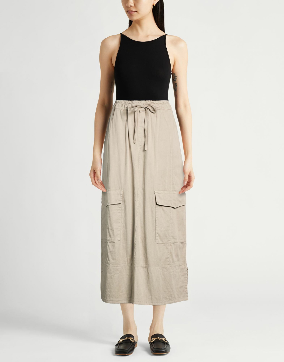 Crossley Womens Maxi skirt Taupe