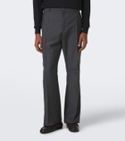 Jil Sander Wool and mohair bootcut pants