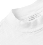 John Elliott - Mock-Neck Slub Cotton-Jersey T-Shirt - White