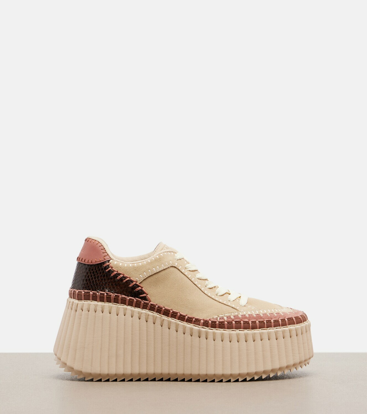 Chloé Nama suede platform sneakers