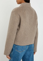 Reformation Owen Wool-blend Jacket Light Grey