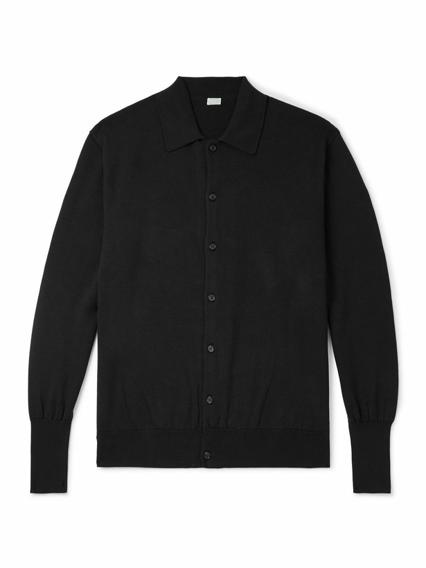 Photo: A.PRESSE - Cotton Cardigan - Black