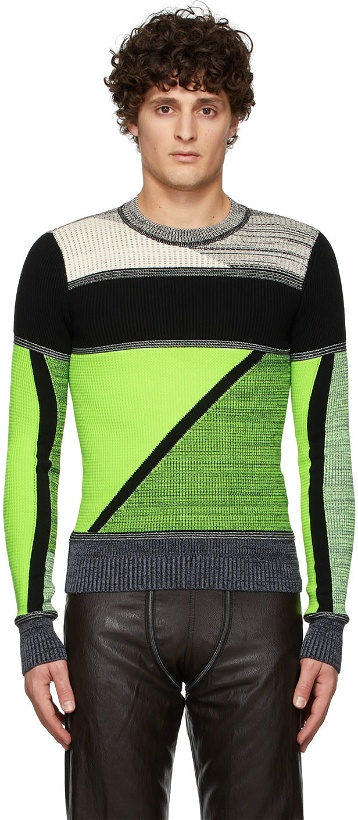 Photo: GmbH Black & Green Knit Sweater