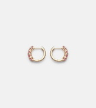 Anita Ko Graduated 18kt rose gold huggie earrings with sapphires
