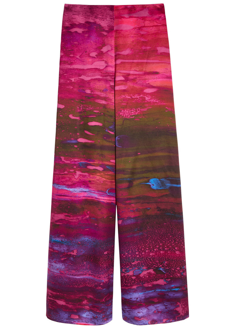 Roksanda Arneau Printed Wide-leg Silk Trousers Multicoloured 1