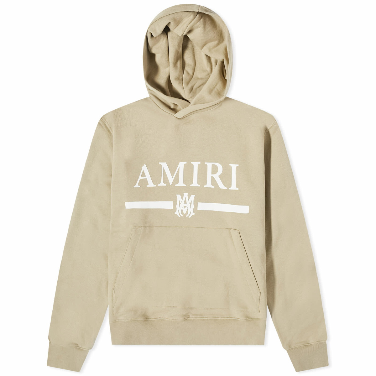 AMIRI Men's Ma Bar Logo Hoodie in Tan Amiri