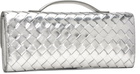 Bottega Veneta Silver Andiamo Clutch