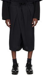 NAMESAKE Black Reid Pleated Basketball Shorts