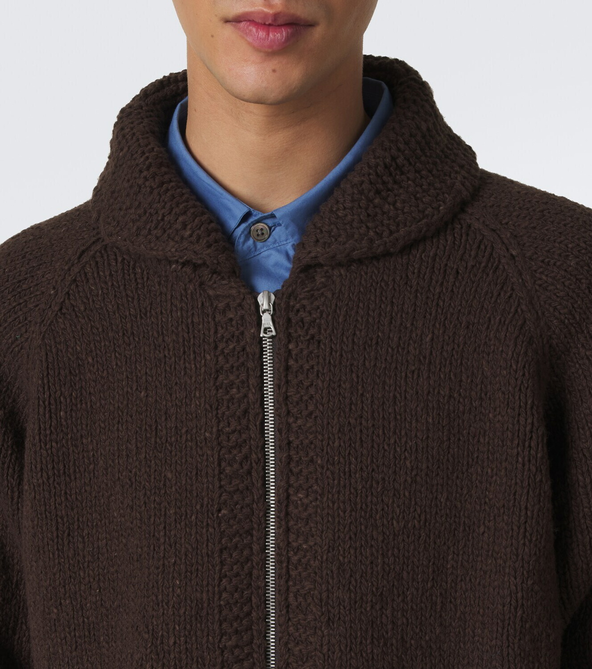 Auralee Ombré wool cardigan