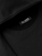 Raf Simons - Tie-Detailed Cotton-Jersey Hoodie - Black