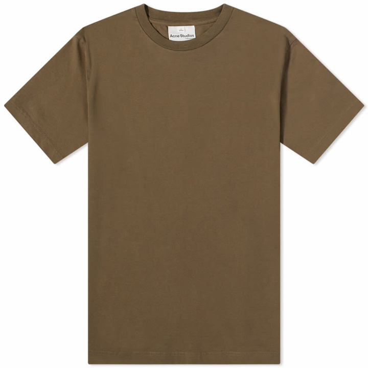 Photo: Acne Studios Men's Everrick Pink Label T-Shirt in Taupe Grey